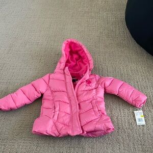 NWT - U.S. Polo Assn. | Baby Winter Coat | Pink | 12m